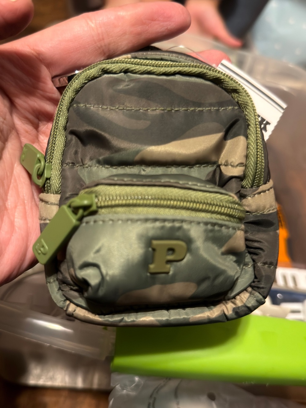 Puffer Mini Sling bag - Olive Camo - Picture 1 of 1